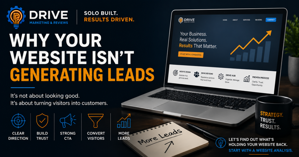 Why Your Website Isn’t Generating Leads